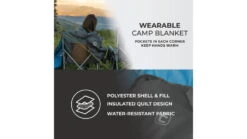 Core Equipment Wearable Camp Blanket -Sea Mountai Shop opplanet core equipment wearable camp blanket grey 40211 av 2