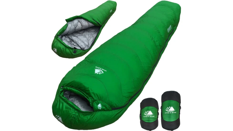 Hyke & Byke Katahdin Fill Power Hydrophobic Sleeping Bag W/ Advanced Synthetic, 625FP, 0F Degrees 3 Hyke & Byke Katahdin Fill Power Hydrophobic Sleeping Bag W/ Advanced Synthetic, 625FP, 0F Degrees