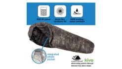 Hyke & Byke Katahdin Ranger Fill Power Hydrophobic Sleeping Bag W/ Advanced Synthetic, 625FP, 0F Degrees 9 Hyke & Byke Katahdin Ranger Fill Power Hydrophobic Sleeping Bag W/ Advanced Synthetic, 625FP, 0F Degrees -Sea Mountai Shop opplanet hyke byke katahdin ranger fill power hydrophobic sleeping bag w advanced synthetic 625fp 0f degrees night camo 6700051595341 av 3