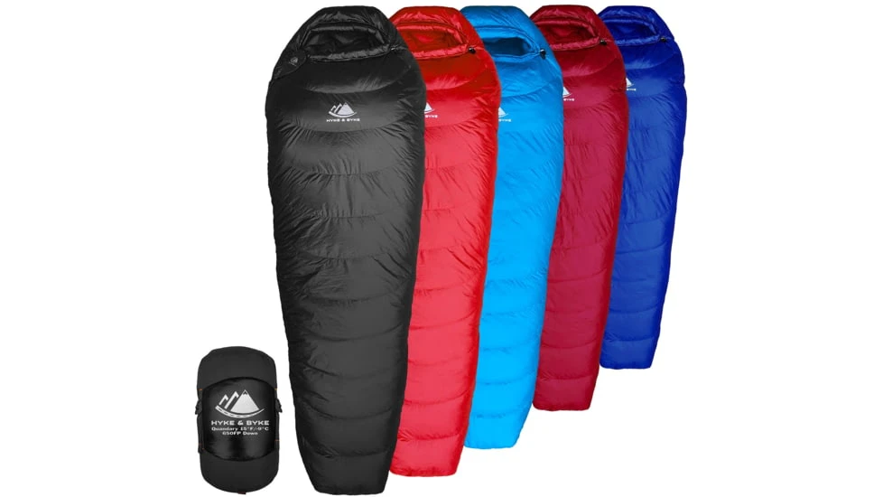 Hyke & Byke Quandary Ultralight Down Sleeping Bag, 650FP, 15F Degrees 4 Hyke & Byke Quandary Ultralight Down Sleeping Bag, 650FP, 15F Degrees - Image 2