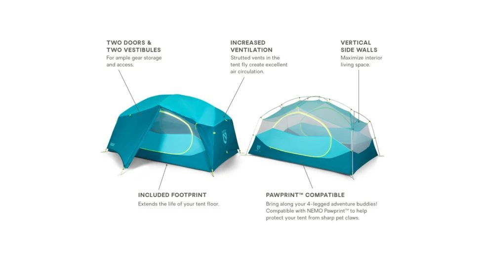 NEMO Equipment Aurora Tent And Footprint - 2 Person 15 NEMO Equipment Aurora Tent And Footprint - 2 Person - Image 13