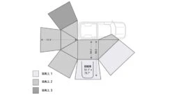 Overland Vehicle Systems Nomadic Awning 270 Side Wall 1 -Sea Mountai Shop opplanet overland vehicle systems nomadic 270 passenger side awning wall 1 dark gray 18129909 av 1