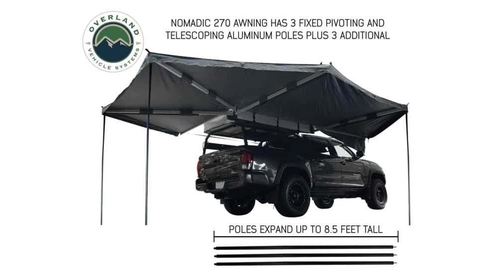Overland Vehicle Systems Nomadic Awning 270 Degree Awning And Wall 1, 2, 3 W/Mounting Brackets 13 Overland Vehicle Systems Nomadic Awning 270 Degree Awning And Wall 1, 2, 3 W/Mounting Brackets - Image 11