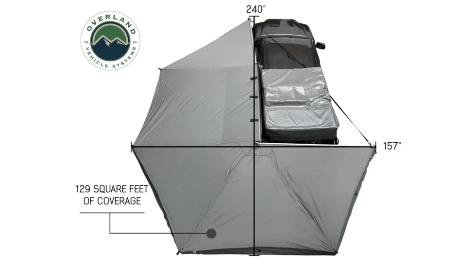 Overland Vehicle Systems Nomadic Awning 270 Degree Awning And Wall 1, 2, 3 W/Mounting Brackets 7 Overland Vehicle Systems Nomadic Awning 270 Degree Awning And Wall 1, 2, 3 W/Mounting Brackets - Image 5