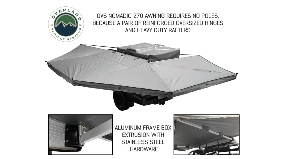 Overland Vehicle Systems Nomadic Awning 270 Degree Awning And Wall 1, 2, 3 W/Mounting Brackets 10 Overland Vehicle Systems Nomadic Awning 270 Degree Awning And Wall 1, 2, 3 W/Mounting Brackets - Image 8