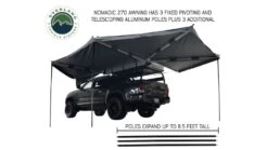 Overland Vehicle Systems Nomadic Awning 270 Degree Awning And Wall 1, 2, 3 W/Mounting Brackets 33 Overland Vehicle Systems Nomadic Awning 270 Degree Awning And Wall 1, 2, 3 W/Mounting Brackets -Sea Mountai Shop opplanet overland vehicle systems nomadic awning 270 degree awning and wall 1 2 3 w mounting brackets driverside dark gray 19539907 av 5