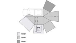 Overland Vehicle Systems Nomadic Awning 270 Side Wall 1 -Sea Mountai Shop opplanet overland vehicle systems nomadic awning 270 side wall 1 driver side dark gray 18099909 av 1